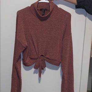 Long sleeve crop top